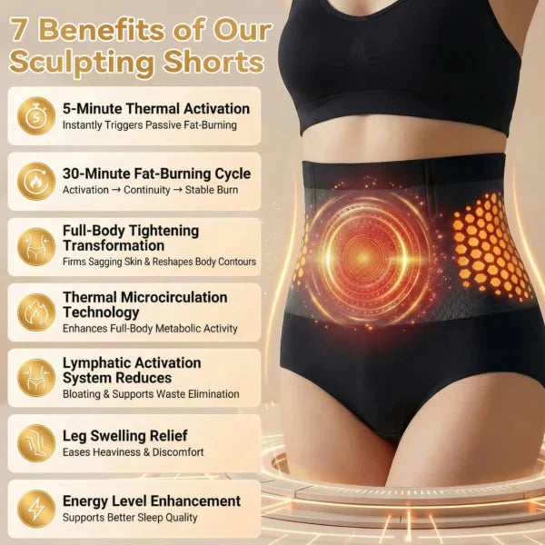 2026 HOT SALE🥳💞80K+ SOLD!🌸🧘‍♀️ 30% OFF! Thermogenic Tummy Control Shorts – 30‑min daily wear, activates warmth & boosts circulation. Supports firmer, smoother contour. No gym needed. A smart shapewear choice.