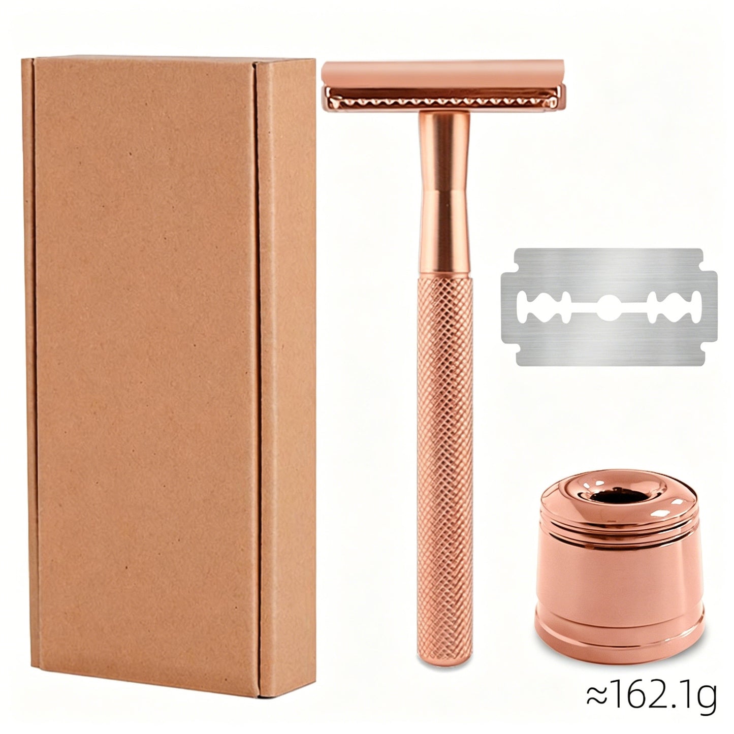 Retro Manual Razor — All-Metal, Fully Enclosed, Vintage Style