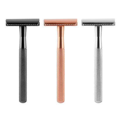 Retro Manual Razor — All-Metal, Fully Enclosed, Vintage Style